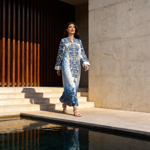 Abaya longue en polyester personnalisée élégante pour femmes musulmanes, robe de soirée haut de gamme, vente en gros - Product Image 3