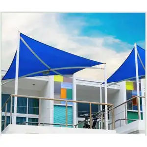 Toldo para exteriores HDPE impermeable, parasol estabilizado UV, triangular, rectangular, para Patio y jardín