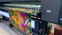 Imprimante UV grand format hybride Acetek 3,2 m à LED UV haute vitesse avec tête XP600 et encre UV pour étiquettes, film étirable et tissu non tissé