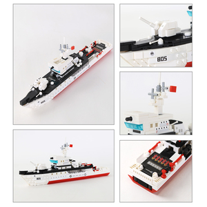 Wange 3523, Modelo de Bloques de Construcción de la Armada China, Tipo 081, Buque de Contramedidas de Minas, Piezas MOC, Juego de Juguetes de Plástico para Armar, Venta al por Mayor - Product Image 5
