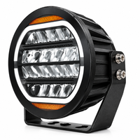 Phare LED rond de 9 pouces, feux de jour DRL, clignotants ambre, projecteur tout-terrain pour Jeep Wrangler, camion, SUV, pare-chocs avant, toit