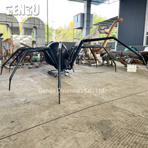 Nhện đen animatronic mô hình nhện nhảy côn trùng lớn - Product Image 2