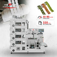 Équipement d'impression d'étiquettes haute précision pour l'emballage du thé, machine d'impression flexographique à bande étroite pour étiquettes de thé