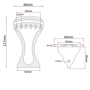 Pièces de <span class=keywords><strong>guitare</strong></span>, cordier en alliage de zinc de style <span class=keywords><strong>Dobro</strong></span> à 6 cordes pour accessoires de <span class=keywords><strong>guitare</strong></span> résonnante - Product Image 6