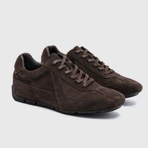 Zapatillas informales de gamuza Fayx para hombre, color marrón, zapatos para caminar hasta el tobillo, calzado clásico con cordones, cómodo, ligero y plano, a la moda - Product Image 2