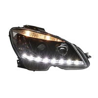 Nouvel ensemble de phares avant pour Mercedes-Benz Classe C W204 (2007-2010) avec modification LED DRL et phares au xénon C200 12V 55W