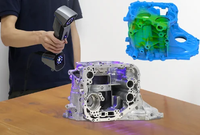 Escáner láser 3D de alta velocidad Escáner 3D de grado industrial para modelar el escáner 3D Freescan Combo 3D brillante