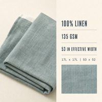 Tissu en lin européen pour vêtements, 100% lin naturel pur, matière textile pour robe d'été, chemise, vêtements, vente en gros