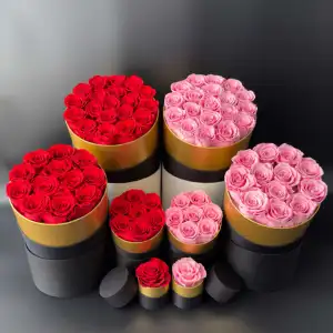 Fiori conservati all'ingrosso stabilizzati rose eterne fiori eterni conservati fiori e piante conserve rose regalo scatola di lusso