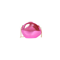 Sac bandoulière mignon en acrylique brillant en forme de coquille, couleur bonbon, pour femme, pour rouge à lèvres et clés, petit sac à main