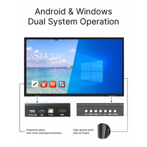 กระดานอัจฉริยะแบบอินเทอร์แอคทีฟ LCD ขนาด 65 75 86 98 110 นิ้ว รองรับการสัมผัส 20 จุด ความละเอียด 4K ระบบปฏิบัติการ Android/Windows สำหรับโรงเรียน รับประกัน 3 ปี - Product Image 5