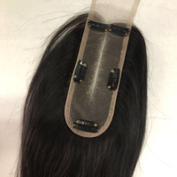 Extensions de cheveux HQ pour femmes, 100% cheveux humains, closure en dentelle 2*6 pour femmes noires, topper capillaire à clipser, fournisseur de premier plan