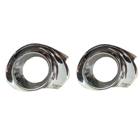Pièces de voiture pour toyota prius c couvercle de phare antibrouillard en plastique chromé 2015 2016 2017 2018