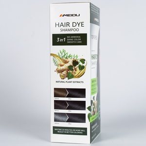 Meidu sản phẩm tóc màu nâu sẫm bao gồm màu xám Thuốc nhuộm tóc dầu gội Amoniac miễn phí thảo dược dầu gội nhuộm màu tóc - Product Image 4
