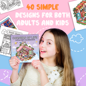 Haute qualité 40 pages coins de la vie livre de coloriage adultes adolescents confortables dessins mignons coins confortables Relaxation papier matériel - Product Image 1