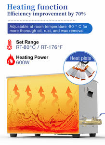 Macchina per Pulizia a Ultrasuoni 15L Supersonica per Strumenti Medici Ospedalieri e Laboratori Dentali Pulitore a Onde Ultrasoniche - Product Image 4