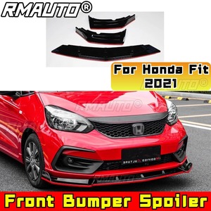 สำหรับ Honda Fit 2021-2024 อุปกรณ์ตกแต่งรถยนต์ สปอยเลอร์กันชนหน้า ลิปสปลิตเตอร์ ดิฟฟิวเซอร์ สไตล์ RS ชิ้นส่วนตกแต่งกันชน - Product Image 4