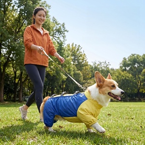 Impermeabile per Cani <span class=keywords><strong>a</strong></span> Quattro Zampe, Antipolvere e Antimacchia, Tuta per Animali Domestici, Abbigliamento per Passeggiate all'Aperto per Corgi, Bassotto e Cani <span class=keywords><strong>a</strong></span> Zampe Corte - Product Image 3
