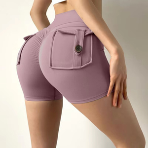 Shorts de sport sans couture taille haute pour femme, effet push-up, sexy, pour gym, course, fitness, cyclisme, yoga - Product Image 2