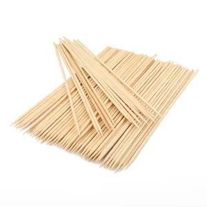 Eco-frindly natural cheap round disposable food grade barbecue skewers suitable for hotels and restaurants