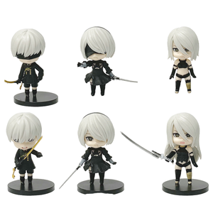 Xingman Ensemble de 6 figurines en PVC NieR Automata <span class=keywords><strong>YoRHa</strong></span> No.2 Type B, style jouet de dessin animé, pour les 8 ans et plus - Product Image 1
