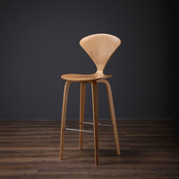 Tabouret en bois massif moderne de luxe, couleur personnalisée, sur mesure, chaise haute de bar, garantie 3 ans pour usage en restaurant CJ-656