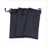 Pochette en microfibre personnalisée pour lunettes de vue et de soleil, avec cordon de serrage, en gros, articles en stock