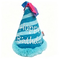 Jouet interactif pour animaux de compagnie en peluche, en forme de gâteau d'anniversaire, rembourré de coton, avec son, pour chiens et chats, vente en gros