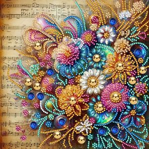 New Hot Bán Hoa Nở Phong Phú Sơn Kim Cương Handmade <span class=keywords><strong>DIY</strong></span> Không Khung Đơn Giản Phòng Ngủ Ban Công Trang Trí Sơn - Product Image 4