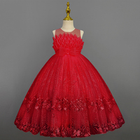 Robes de Soirée de Mariage pour Adolescentes Filles, Élégante Robe Longue de Princesse pour Enfants, Robe de Bal de Cérémonie de Remise des Diplômes