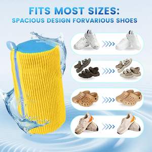 Bolsa protectora acolchada de poliéster para lavadora de zapatillas, con fibra suave, para lavar calzado. - Product Image 4