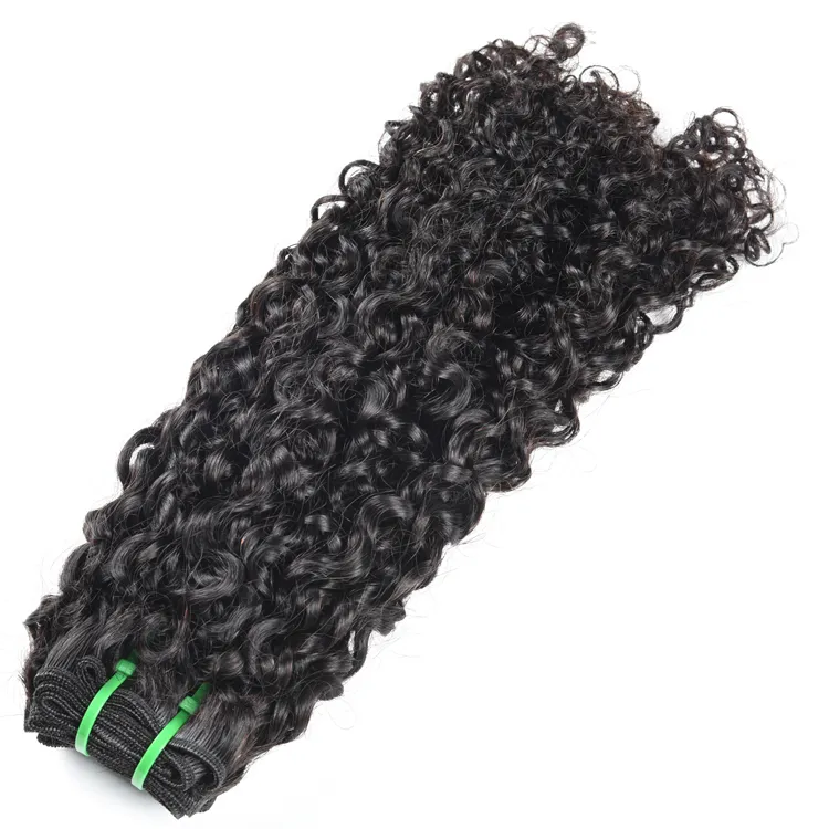 Wholesale Virgin Pixie Curls Double Drawn Pixie Curls Human Hair, Peruvian Hair Bundles With Closure Grade 12A Pixie Curly Hair