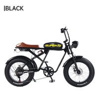 Vélo électrique 48V tendance avec pneus larges 20x4.0, adapté à la conduite hors route et en montagne en hiver, idéal pour les aventures en plein air.