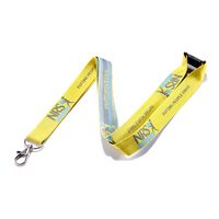 Lanière avec logo lanière de dessin animé personnalisé sangle de cou avec porte-clés impression couleur double face pour porte-carte d'identité
