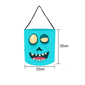 MADESHINE Sac à bonbons en forme de citrouille LED pour Halloween, sac à main décoratif, seau de Noël, sac à bonbons personnalisé imprimé - Product Image 5