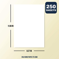 Papier de copie photo écologique 70g 75g 80gsm A4 couleur personnalisée impression offset bon marché 500 feuilles 2500 feuilles 5000 feuilles d'options
