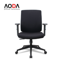 Chaise de bureau exécutive en tissu pour projet de bureau aux Philippines avec vérin à gaz de classe 3, dossier haut, chaise de bureau ergonomique, sillas de oficina