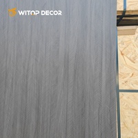Panel de Chapa de Madera de Bambú Moderno con Película de PVC para Decoración de Paredes Interiores