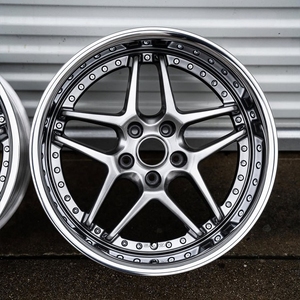 Juego de 2 o 3 Piezas de Llantas Forjadas Cromadas de Perfil Bajo de 17, 18, 19 y 22 Pulgadas para Blitz 03, Compatibles con 350Z, G35, <span class=keywords><strong>Supra</strong></span>, RX7, NISSAN SILVIA S15 - Product Image 1