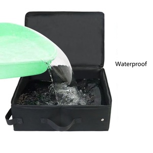 Toilette pliable pour chat en gros, imperméable, en tissu Oxford 600D, bac à litière portable pour chat avec fermeture éclair - Product Image 3