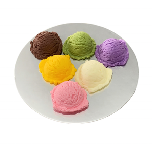 Modelo de Comida Falsa de PVC Plástico de 1.96 Pulgadas, Multicolor, con Bordes, para Helados, Conos de Waffle, Bolas de Helado y Accesorios DIY - Product Image 1