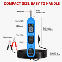 Lector de Códigos para Automóviles Inteligente 823 con Pantalla LED de Voltaje - Protocolo OBD2/EoBd, Alimentación USB de 12V, Compatible con Vehículos de 6-24V CC