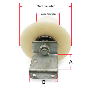 Pièces de porte de garage à enroulement, rouleau en nylon pour porte de garage, guide de rouleau pour volet roulant - Product Image 2