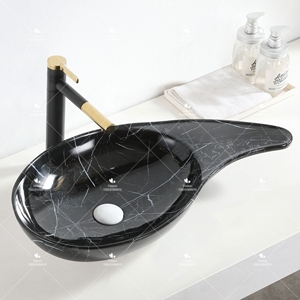 Lavabo de porcelana con forma especial de mesa, lavabo de Arte de buena calidad, lavabo para el Hogar, baño, WC, lavabo hecho a mano de cerámica para la venta - Product Image 5