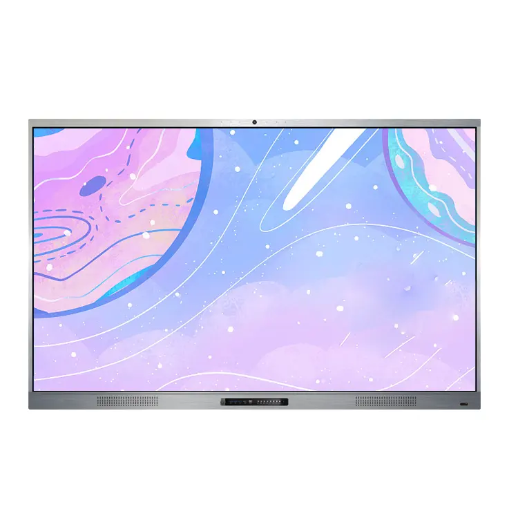 55 65 75 86 98 100 Inch Android Windows Dual Os Computer Geen Projector Vergaderzaal Touch Screen Interactieve Whiteboard