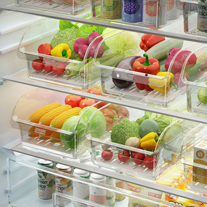Fridge Organizer Storage Box Rectangle 1 Compartment PP Material Freshness Preservation BPA Free Food Container For Vegetables - Product Image 4