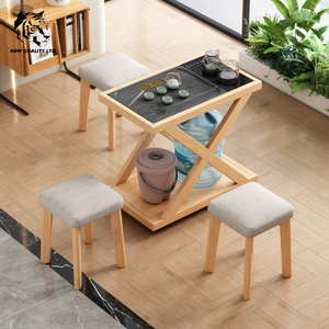 china supplier discount price customize in stock ship immediately new style modern design living room furniture wood <b>side</b> <b>table</b> - Product Image 4