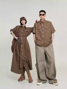 <span class=keywords><strong>เด</strong></span><span class=keywords><strong>รส</strong></span>ยาวทรงหลวมสไตล์เกาหลีสำหรับฤดูร้อน ดีไซน์หรูหรา พร้อมปกเสื้อพับได้ ชุดเดรสทำงาน<span class=keywords><strong>แขน</strong></span><span class=keywords><strong>สั้น</strong></span> - Product Image 2