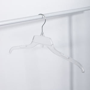 Draagbare transparante kledinghanger van PS-<span class=keywords><strong>plastic</strong></span>, wegwerpbaar, met inkepingen, 484 stuks, voor T-shirts, kleding, hotel, stomerij - Product Image 1