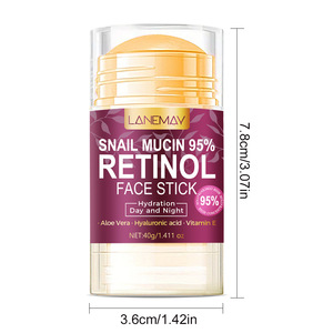 Sérum réparateur quotidien <span class=keywords><strong>hydratant</strong></span> anti-âge raffermissant réduction des rides <span class=keywords><strong>à</strong></span> la mucine d'escargot 95% Stick <span class=keywords><strong>hydratant</strong></span> pour le <span class=keywords><strong>visage</strong></span> avec du rétinol - Product Image 2
